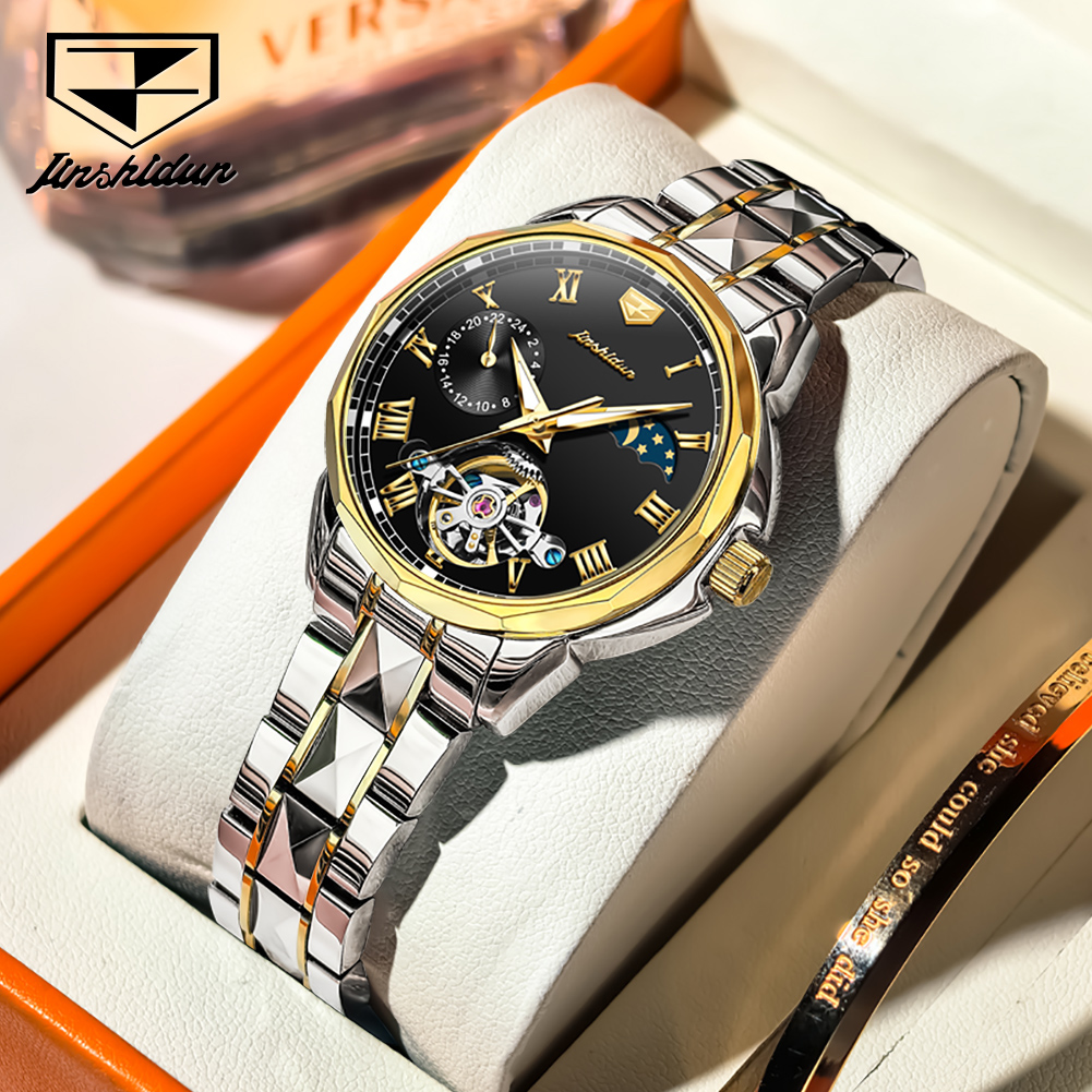 Skeleton Mechanical Watch - JSDUN 8937 Orologi da Donna Automatici