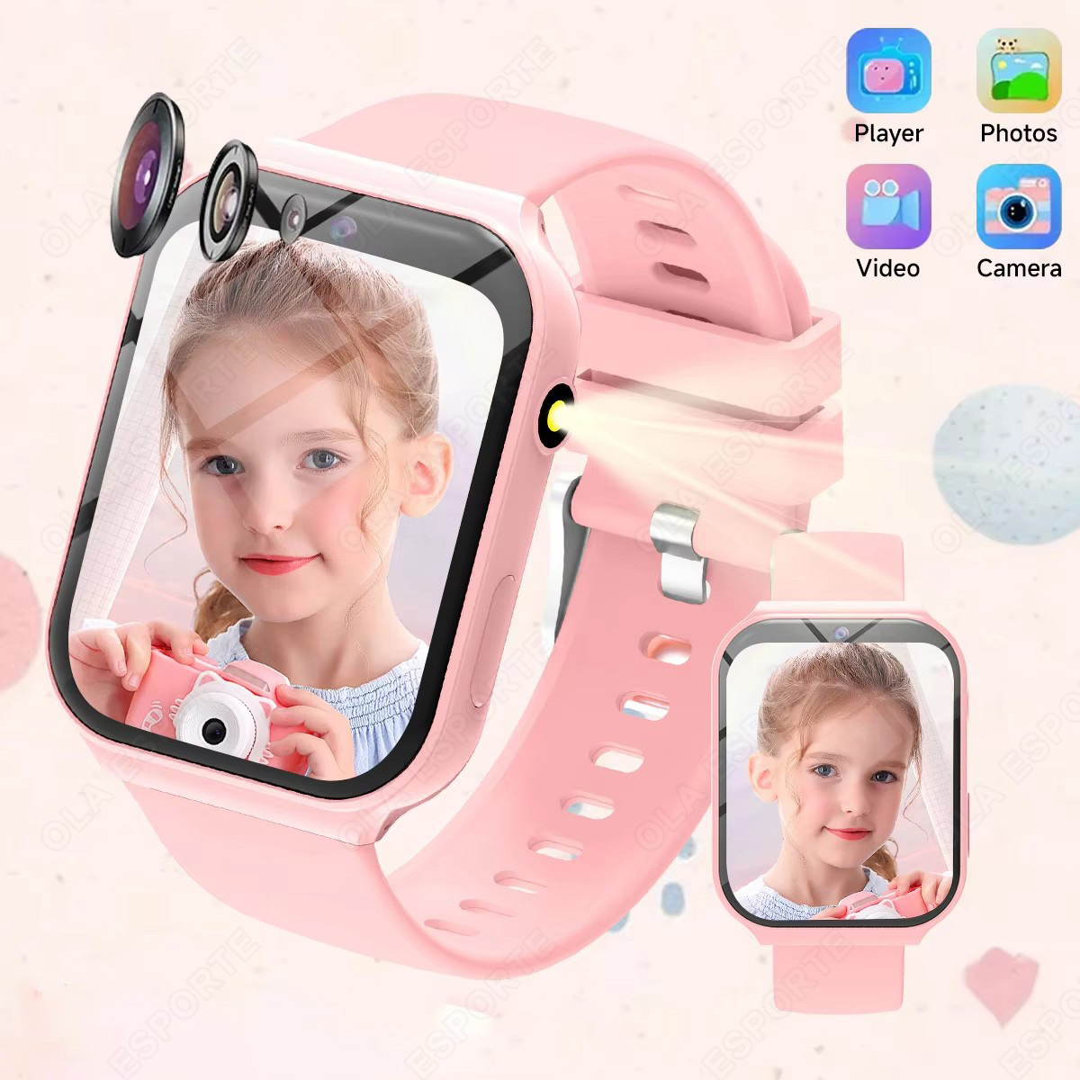 Smartwatch Watches Birthday Gift For Girls - Nuovo Smartwatch per Bambini con Fotocamera
