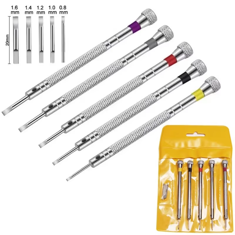 Watchmaker Screwdriver - Set di 5 Cacciaviti in Acciaio