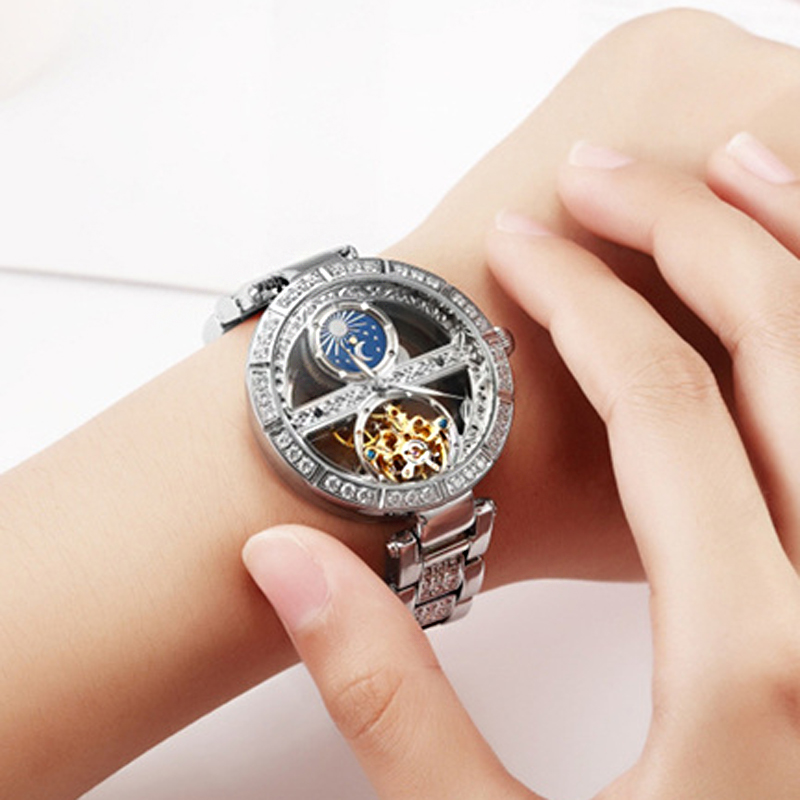 Skeleton Mechanical Watch - Orologio da donna Orologio automatico da