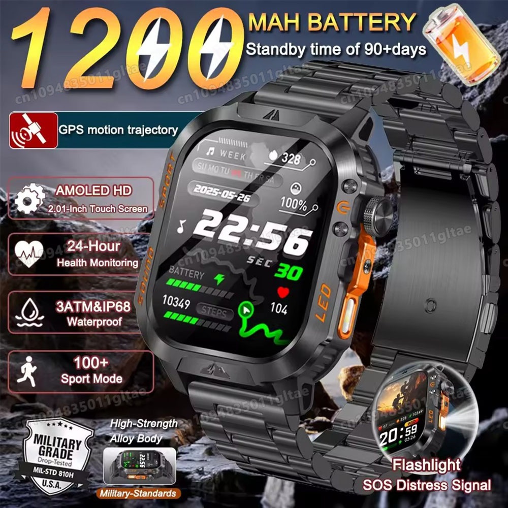 Smartwatch Military Watches For Men - Nuovo Smartwatch Militare 2026 per Uomo,