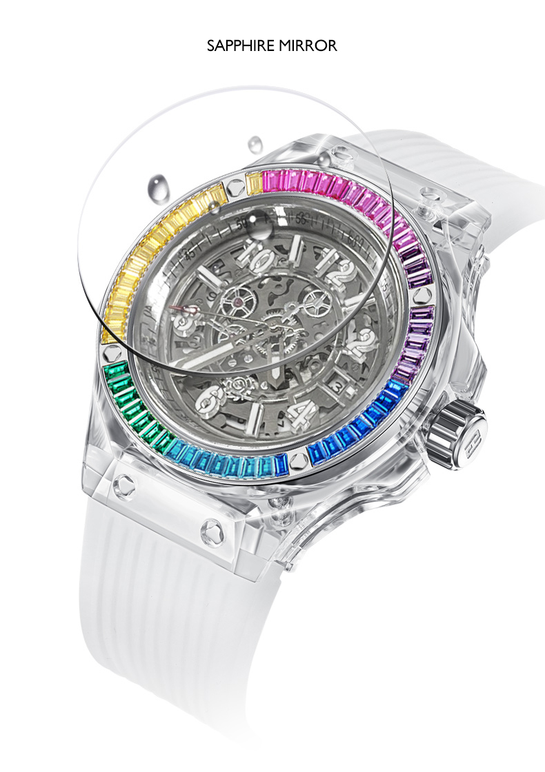 HANBORO Orologio Automatico da - Skeleton Mechanical Watch recensione e prezzo