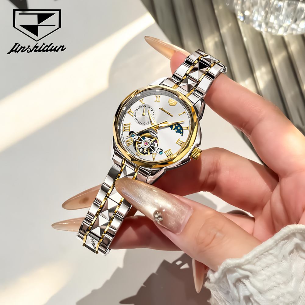 JSDUN 8937 Orologi da Donna Au - Skeleton Mechanical Watch recensione e prezzo