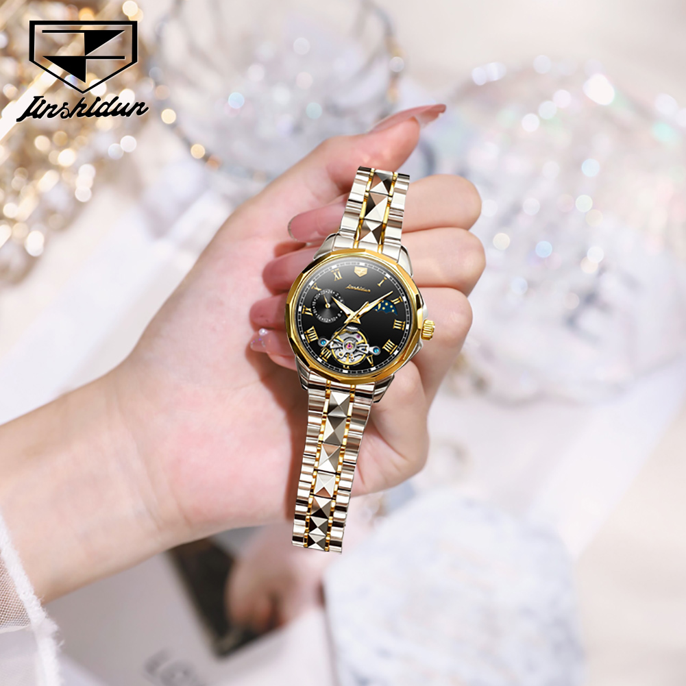 JSDUN 8937 Orologi da Donna Au - Skeleton Mechanical Watch recensione e prezzo