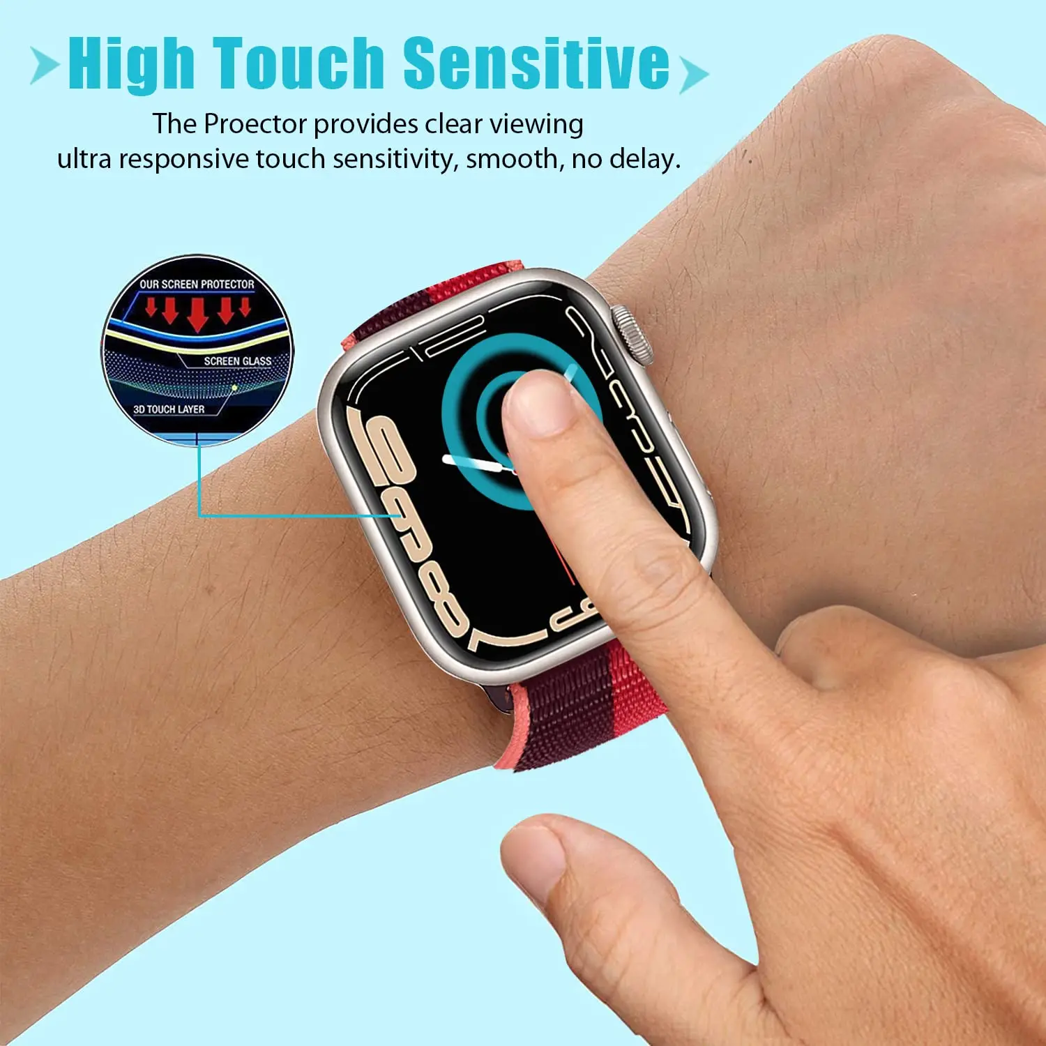 Vetro temperato 3D per cinturi - Iwatch Smartwatch Series 7 recensione e prezzo